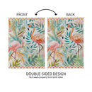 Palm Beach Flamingos Suede House Flag