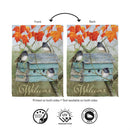 Rustic Birdhouse Suede Flag House