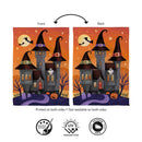 Haunted House Nighttime Suede Flag House