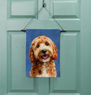 Camera Day Dogs, Goldendoodle Suede Garden Flag