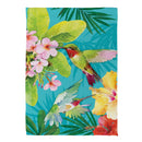 Paradise Birds Suede Garden Flag