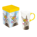 Bunny Blooms Ceramic Perfect Cup, Hello Bunny, 17oz, Gift Box