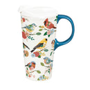 What She Shed Ceramic Perfect Cup, Birds, 17oz, Gift Box