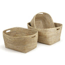 NAPA Home & Garden, BURMA RATTAN FAMILY BASKETS WITH HANDLES