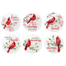 Memorial Magnet, Cardinal Sentiment, Boxed Set of 6