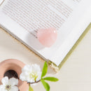 Puffy Heart Shaped Stone Wish Token, Set of 36 with Basket