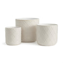 Napa Home Garden, ZARA POTS ,SET OF 3 WHITE