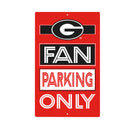University of Georgia Fan Parking USA Metal Wall Sign, 7.5" x 11.5"