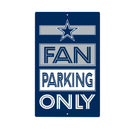 Dallas Cowboys Fan Parking USA Metal Wall Sign, 7.5" x 11.5"