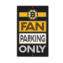 Boston Bruins Fan Parking USA Metal Wall Sign, 7.5" x 11.5"