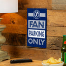 Tampa Bay Lightning Fan Parking USA Metal Wall Sign, 7.5" x 11.5"