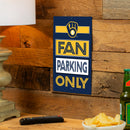 Milwaukee Brewers Fan Parking USA Metal Wall Sign, 7.5" x 11.5"