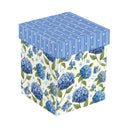 VivaStyle Wine Glass Stemless, Hydrangea, 17oz, Gift Box