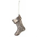 Napa Home Garden, STOCKING GLASS ORN ANTQ PL 4.75"H