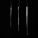 Napa Home Garden, SPIKE GLASS ICICLE ORN ,SET OF 3