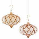 Napa Home Garden, GLASS TUFTED ONION ORNAMENTS ,SET OF 2
