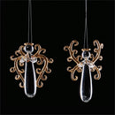 Napa Home Garden, GLASS STYLIZED ANGEL ORNAMENTS ,SET OF 2