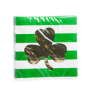 40ct, 3ply, Cocktail Napkin,Foil, Clover Leaf