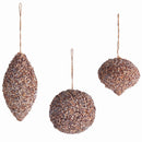NAPA Home & Garden, GLITTER BALL, DROP & ONION ORNAMENTS, SET OF 3