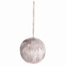 Napa Home Garden, FEATHER BALL ORNAMENT 4"