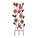 Garden Screen w Illuminated Glass Icons, Cardinal
