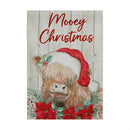 Merry Christmas Highlander Cow