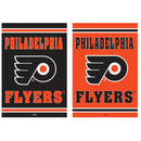 Embossed Suede Flag, House Size, Philadelphia Flyers