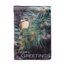 Season's Greeting Bird Lustre House Flag,13lu12225