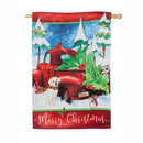 Bringing Home the Tree House Suede Flag