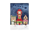 Christmas Eve Burlap Garden Flag