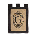 Garden Sub Burlap Monogram G Flag