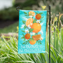 Summer Sunshine Linen Garden Flag,14l11794