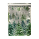 Snowy Forrest Lustre Garden Flag