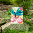 Folk Butterfly Moire Garden Flag,14m11444