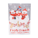 Snow Crew Suede Garden Flag