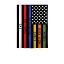 Responders Thin Line Garden Suede Flag,14s9792
