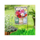 Faith Hope Love Mason Jars Garden Suede Flag