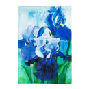 Irises Garden Linen Flag