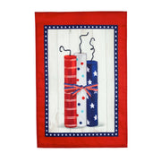 Americana Firecrackers Garden Strie Flag