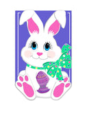 Easter Bunny Applique House Flag