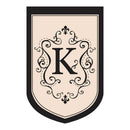 Flag,Applique,Gar,Monogram "K",16668