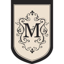Flag,Applique,Gar,Monogram "M"