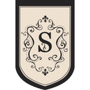 Flag,Applique,Gar,Monogram "S"