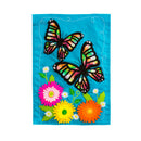 Butterfly Beauty Garden Applique Flag