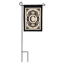 Cambridge Monogram Garden Applique Flag, Letter C,169004c