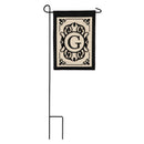Cambridge Monogram Garden Applique Flag, Letter G