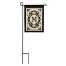 Cambridge Monogram Garden Applique Flag, Letter M