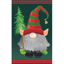 Gnome Elf Garden Applique Flag