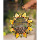 Metal and Glass birdfeeder, Sunflower,2bf214