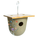 Full Circle Eco Conscious Hanging Bird House with Wildflower Decal